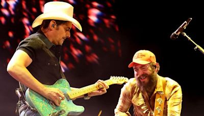 WATCH: Brad Paisley Tears Up Stagecoach Stage With Post Malone