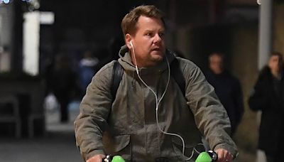 James Corden travels home from Gavin and Stacey filming