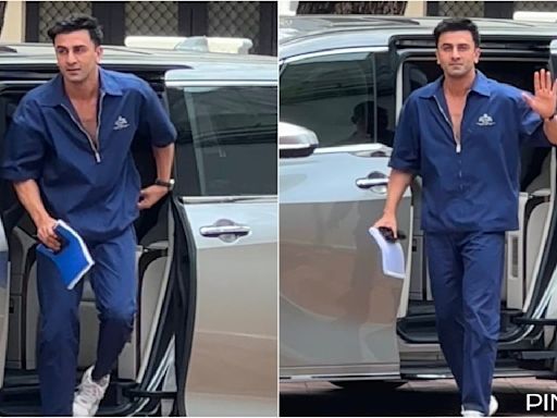 WATCH: Ranbir Kapoor arrives at Sanjay Leela Bhansali's office with script in hand; actor all set for Love & War?