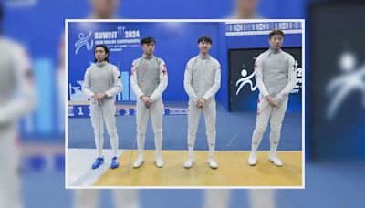 亞洲劍擊錦標賽 男子花劍團體賽奪銅