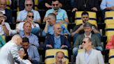 Luis de la Fuente, presente en el partido Las Palmas-Sevilla