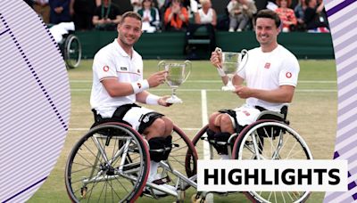 Wimbledon 2024 video: Alfie Hewett and Gordon Reid retain wheelchair doubles title