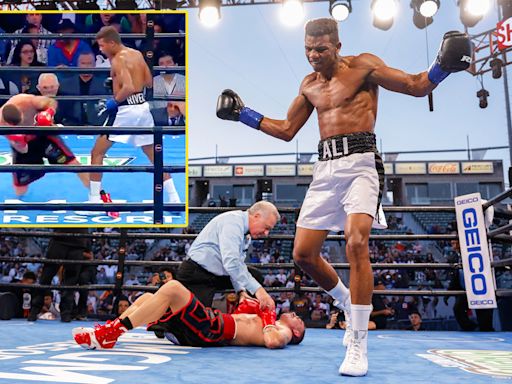 Undefeated boxer dressed as Muhammad Ali scored wonderful one-punch KO