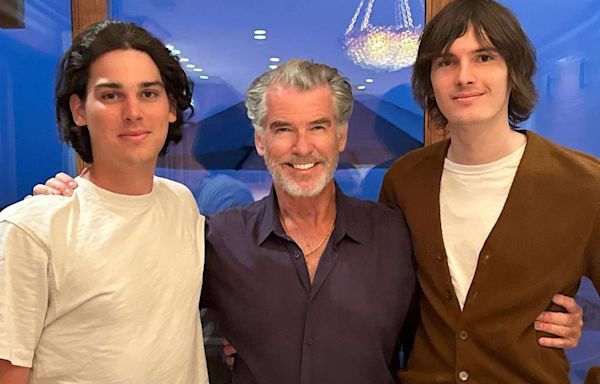 Pierce Brosnan Gives Glimpse at 'Joyful' Father's Day, Says Wife and Kids 'Give Me Wings to Fly'