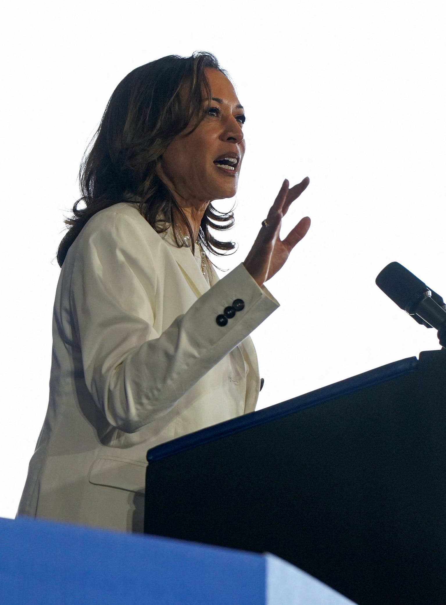 'If you want Donald Trump to win, then say that': Harris fires back at Gaza protesters at rally