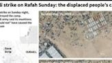Israeli strike on Rafah Sunday: the UN displaced people's camp