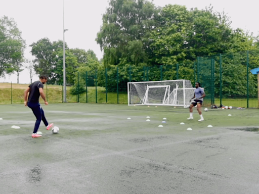 Humble ex-Rangers star spotted training in the rain after 18 months without club