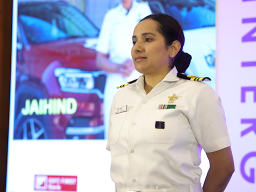 Lieutenant Commander Shristi Thakur, only woman climber among delegations from 13 nations, represents India | India News - Times of India