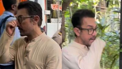 Aamir Khan Attends Ex-wife Reena Dutta's Father's Funeral, Kiran Rao And Junaid Khan Accompany Him | Watch - News18