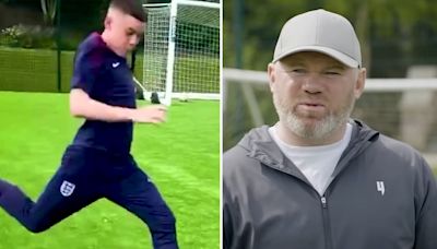 Watch Rooney's son Kai's skills as Man Utd icon reveals how similar they are