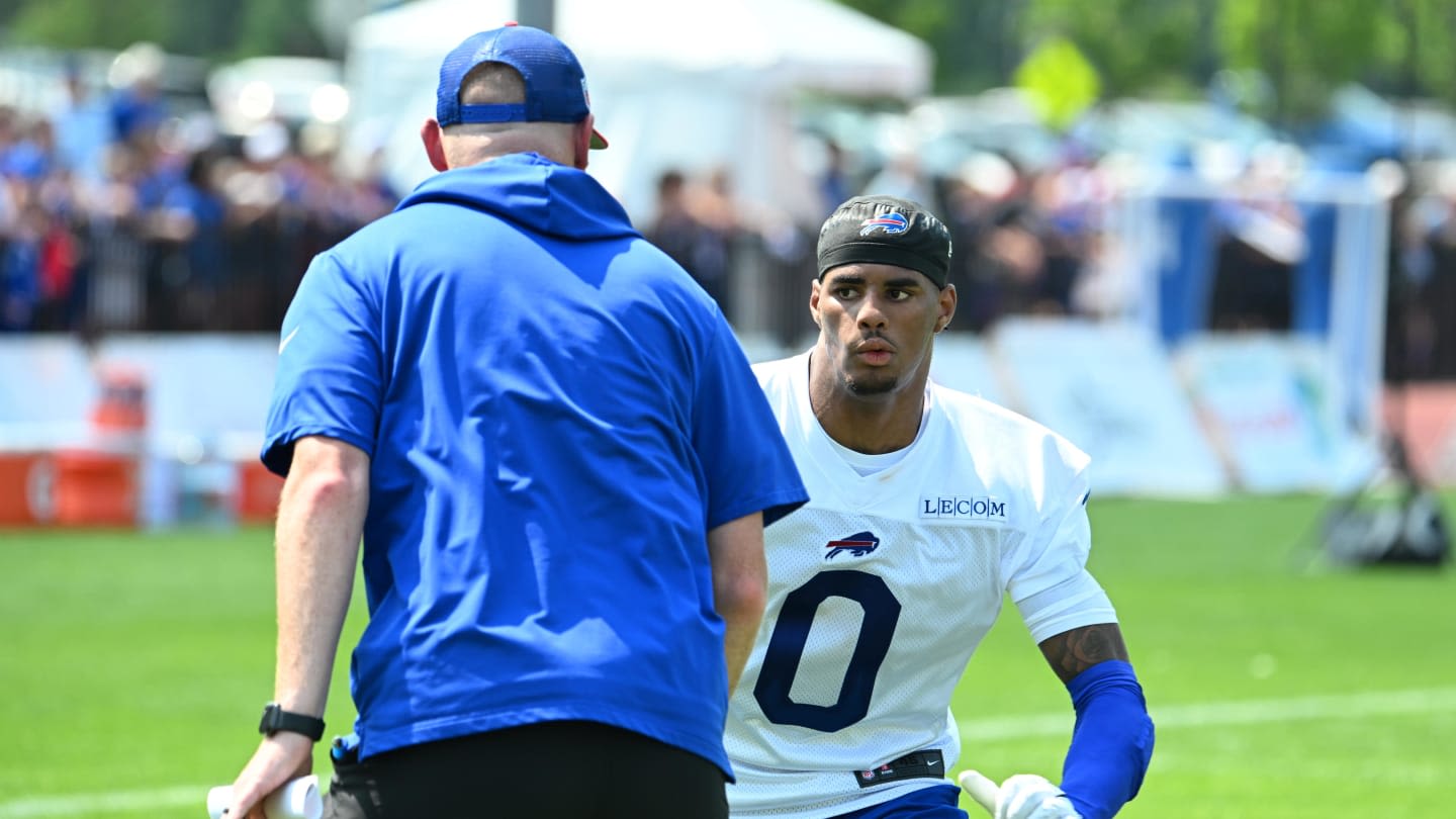 Bills QB Josh Allen praises WR Keon Coleman's promising first training camp practice