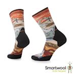 官方直營 Smartwool 高機能跑步超輕減震Print中長襪 登山襪 機能襪 戶外機能襪 襪子 防寒襪-荒野奔馳 彩色