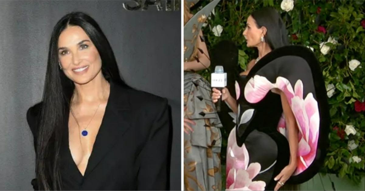 Demi Moore, 61, Rocks Gown Made Of Wallpaper At 2024 Met Gala