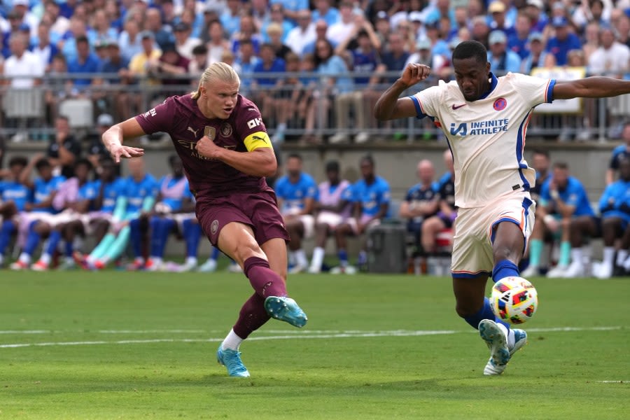 Manchester City beat Chelsea 4-2 at Ohio Stadium in front of 71,000 fans