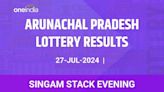 Arunachal Pradesh Singam Stack Evening Winners July 27 - Check Results Now