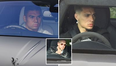 Man Utd flops look glum as they're hauled in for early morning training session