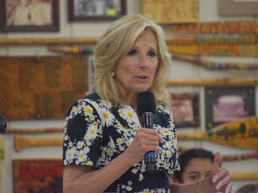 In West Michigan, first lady promotes the Biden administration’s family support policies