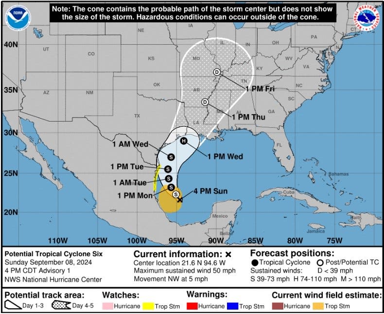 National Hurricane Center expects Gulf tropical storm to form. Here's where it's going