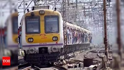 Mumbai local train services hit as bamboo structure falls on overhead wire | Mumbai News - Times of India