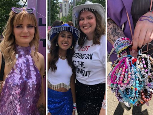 ‘We’ve been planning our outfits for a year’: Swifties flock to Wembley Stadium for Taylor Swift’s Eras Tour