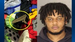 Gun found in laundry basket in child’s room during arrest of fugitive in North Versailles