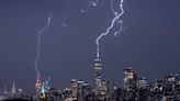 Espectaculares imágenes de una tormenta eléctrica en Nueva York