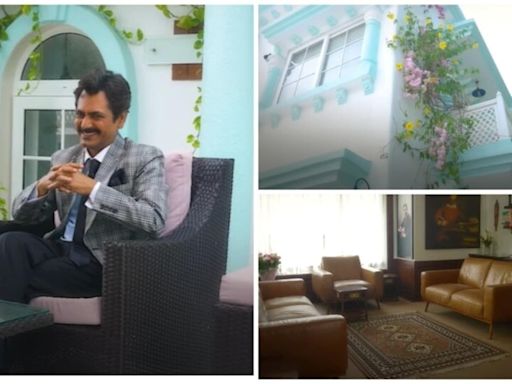 Step inside Nawazuddin Siddiqui’s stunning blue and white bungalow that he designed himself. Watch