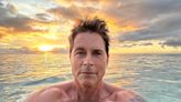 Rob Lowe Celebrates 33 Years of Sobriety With a Shirtless Ocean Selfie: ‘My Life Is Full of Love’