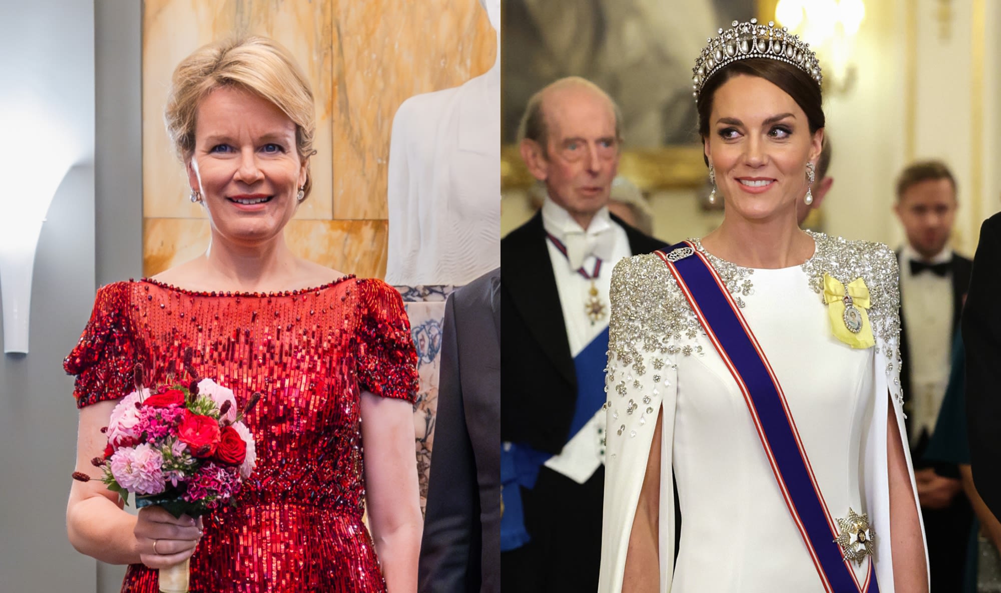Queen Mathilde of Belgium Glitters in a Favorite Designer of Kate Middleton for Music Competition in Brussels
