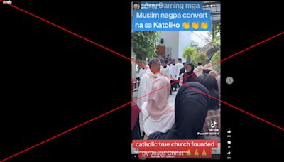 Video of Muslims visiting Indonesia church misrepresented as 'religious conversion'