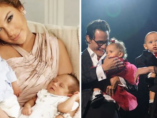 Jennifer Lopez mostró cómo lucen los mellizos que tuvo con Marc Anthony