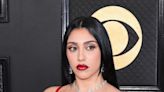 Lourdes Leon Channeled Her Mom Madonna's Dramatic Prowess in a Hypnotic Cherry Red Grammy Dress