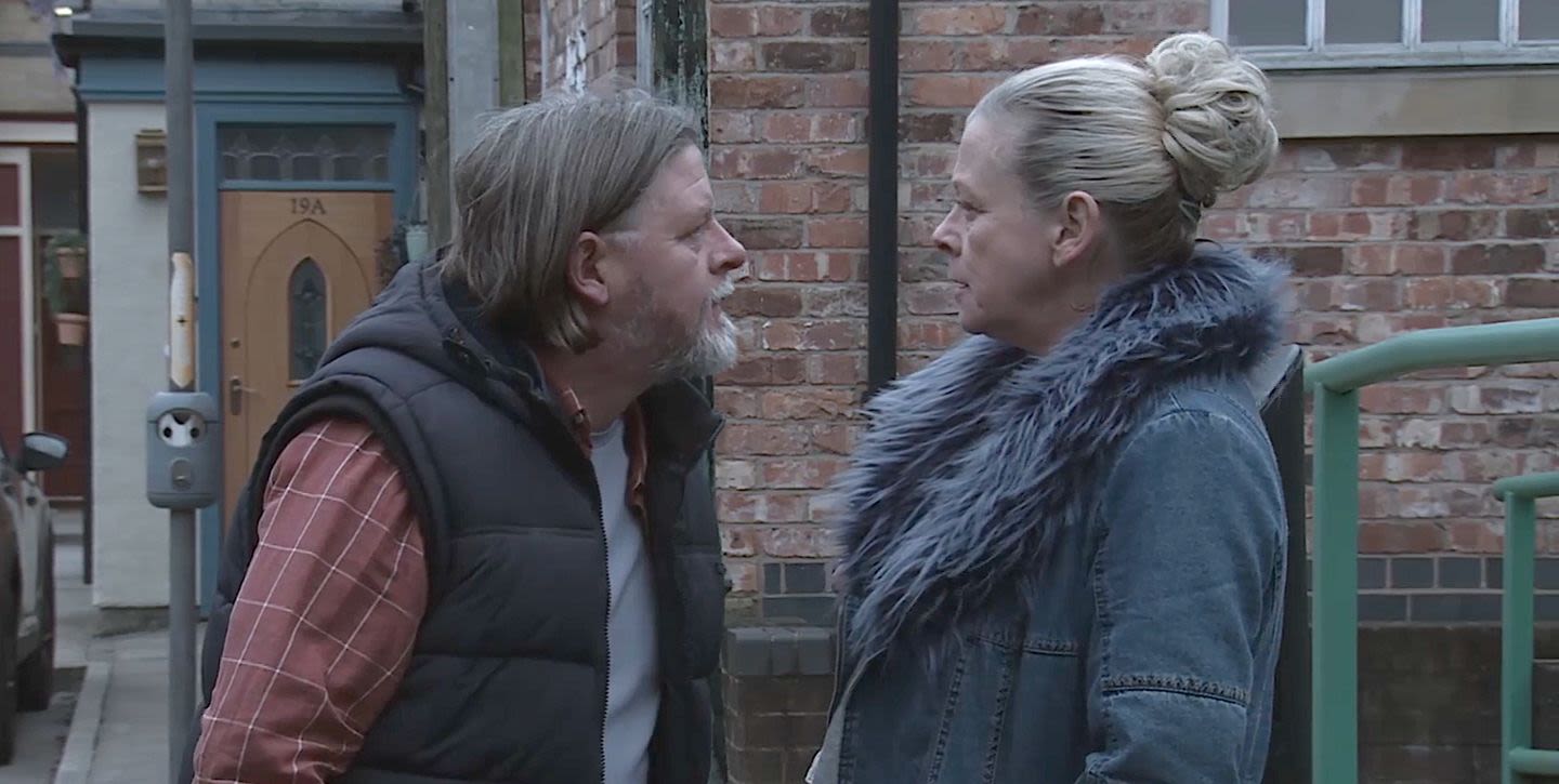 Coronation Street newcomer Denny threatens Bernie over her secret