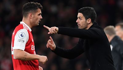 Arteta was happy to axe Aubameyang and Ozil but Xhaka's goodbye was different