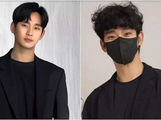 Kim Soo Hyun shows off his natural curly hair, a far cry from his 'Queen of Tears' look - Times of India