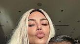 Kim Kardashian Went Makeup-Free for a Kissy-Face Selfie with Her Daughter North West