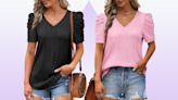 This puff-sleeve top couldn't be cuter, and it's only $13 for Prime Day