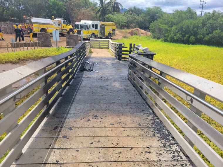 Fire prompts closure of Betty Nagamine Bliss Overlook