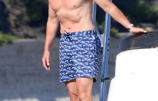 Rob Lowe Shows Off Shirtless Physique at July 4th Beach Party With His Sons