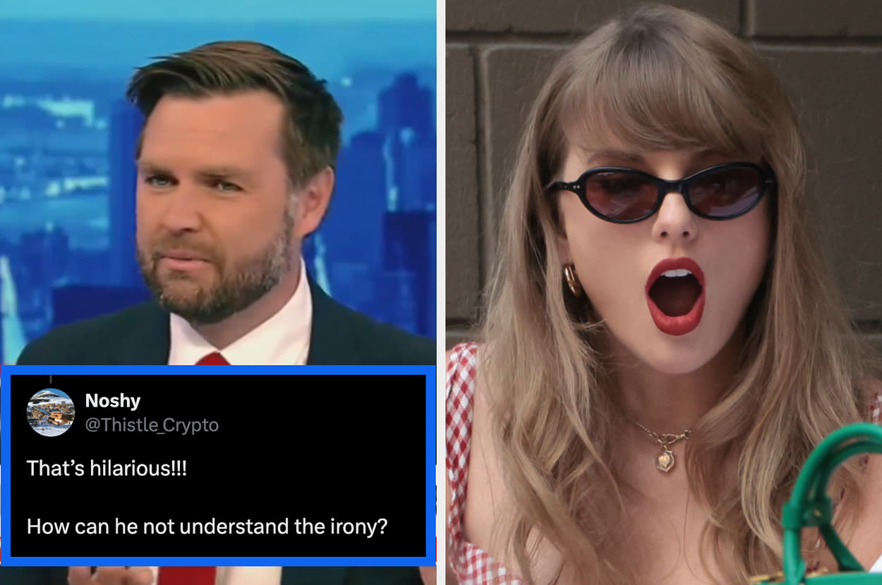 People Are Like "Oh, Sweetie, No" About J.D. Vance's Reaction To Taylor Swift's Endorsement Of Kamala Harris