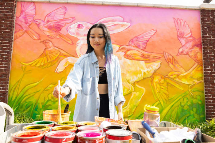 Disney Springs mural takes flight for Asian American and Pacific Islander Heritage Month