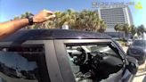 Video: Clearwater police smash window to rescue distressed dog from hot car while owner 'was at the beach'