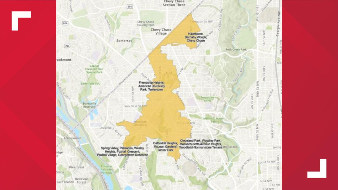 MAP: Here's who is under a boil water advisory in DC
