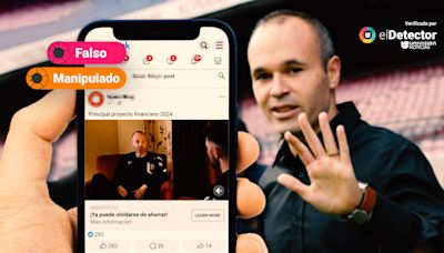 El futbolista Andrés Iniesta no promovió una plataforma de inversiones que puede generar “5,400 euros” desde el primer día: su voz fue suplantada