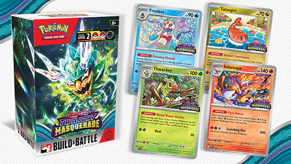 Get the Pokémon TCG: Scarlet & Violet—Twilight Masquerade Build & Battle Box Early