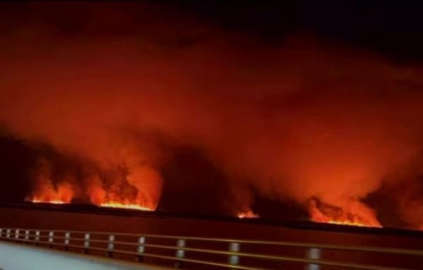 Crews monitoring area in Merritt Island Wildlife Refuge after lightning strike sparks fire