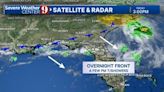 Front brings widely scattered downpours to Central Florida tonight