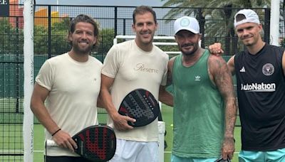 David Beckham se suma a la fiebre del pádel: partido en Miami con una leyenda de este deporte