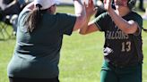 H.S. SOFTBALL: Edy Latour slugs, pitches D-R past Apponequet