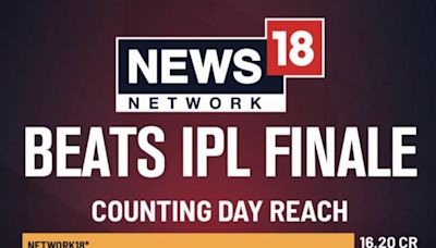 News18 Network’s Lok Sabha Election Results Day TV Viewership Leaves 2024 IPL Finale Behind - News18